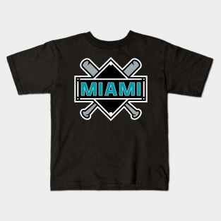 Miami Florida Marlins Baseball Kids T-Shirt